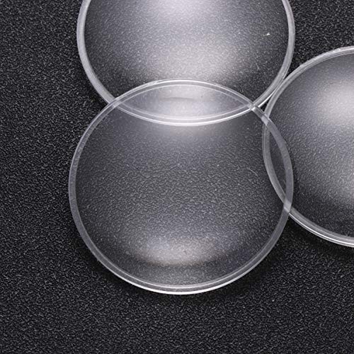 Hemobllo Optical 3D Lens for Magnifier - 20 Pcs 42mm Diameter Double Convex Lenses 68mm Focal Lengths Biconvex Lens Magnifying Glass Lens Optical Plastic PMMA Lens