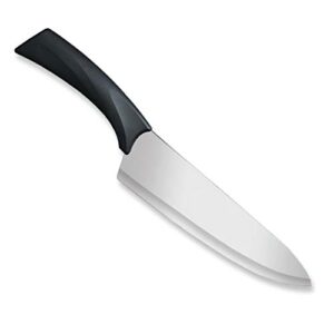 rada cutlery anthem series french chef knife stainless steel blade with ergonomic black resin handle, 13-3/8 inches