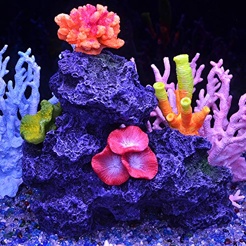 Danmu 1Pc of Polyresin Coral Ornaments, Aquarium Coral Decor for Fish Tank Aquarium Decoration Mini Size 2 1/3" x 1 1/2" x 7/10"