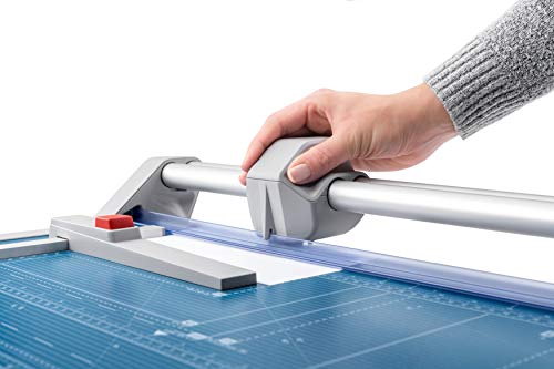 Dahle 550 Professional Rotary Trimmer, 14" Cut Length, 20 Sheet Capacity, Self-Sharpening, Dual Guide Bar, Automatic Clamp, German Engineered Paper Cutter