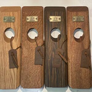 A&E Millwork LTD Mahogany Edge Grain Self-Balancing Wine Bottle Holder, Bottle Opener