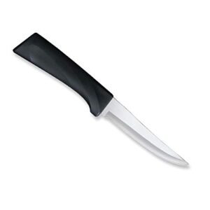 rada cutlery anthem series super parer paring knife stainless steel blade with ergonomic black resin handle, 9 inches