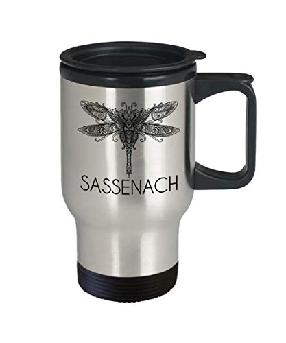 Sassenach Dragonfly Travel Mug Gift for Women Outlander Fan Gifts Scottish Call Me Sassenach