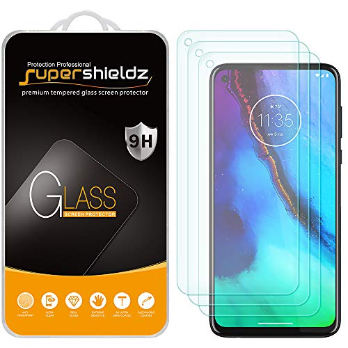 Supershieldz (3 Pack) Designed for Motorola Moto G Stylus (2020) Tempered Glass Screen Protector, Anti Scratch, Bubble Free