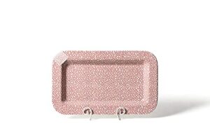 happy everything! red small dot mini entertaining rectangle platter
