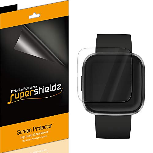 Supershieldz (3 Pack) Designed for Fitbit (Versa 2) Screen Protector, (Full Screen Coverage) High Definition Clear Shield (TPU)