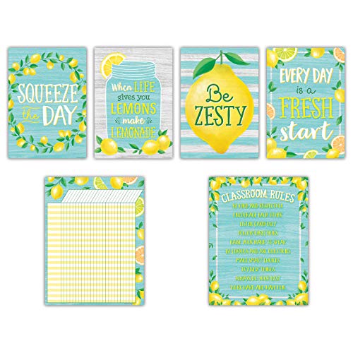 Lemon Zest Classroom Environment Décor All in One Collection Kit