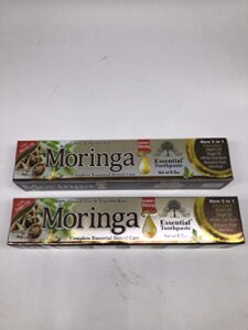 moringa organic toothpaste 100% fluoride free & vegetable base color & paraben 6.5ozfree