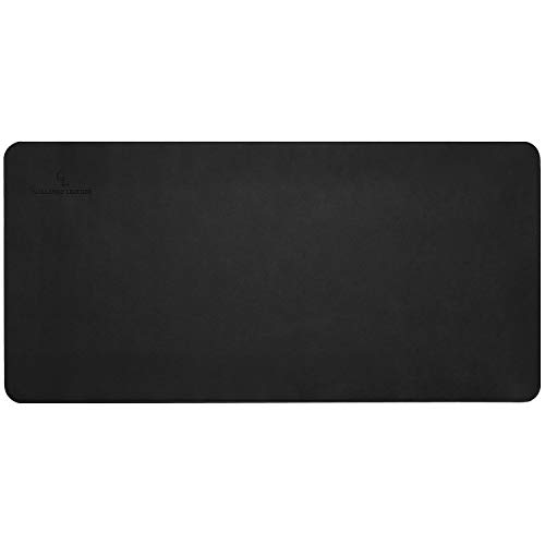 Gallaway Leather Desk Mat,Desk Writing Pad - Office Desk Pad, Large 36" x 17" Black, Desk Mats on Top of Desks, Gift Ready Elegant Computer Desk Mat Desk Cover Desk Pad Protector PU Leather