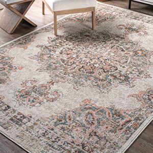 nuLOOM Helios Distressed Area Rug, 10' x 14', Beige