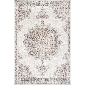 nuLOOM Helios Distressed Area Rug, 10' x 14', Beige