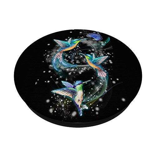 Awesome hummingbird flying art PopSockets PopGrip: Swappable Grip for Phones & Tablets