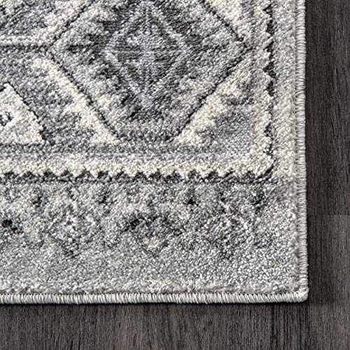 nuLOOM Shea Vintage Runner Rug, 2' x 6', Grey