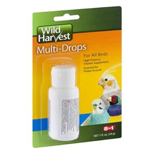 wild harvest 8-in-1 multi-drops for all birds • high-potency vitamin supplement 29g
