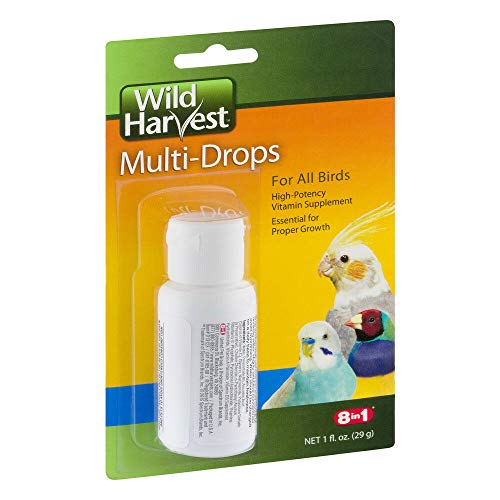 Wild Harvest 8-in-1 MULTI-DROPS for ALL BIRDS • HIGH-POTENCY VITAMIN SUPPLEMENT 29g