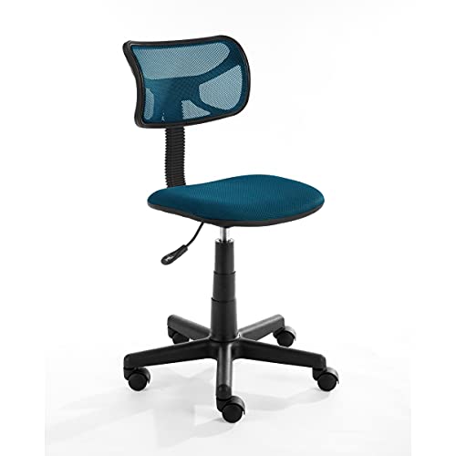 Urban Shop Swivel Mesh Desk Chair, Teal