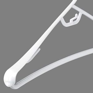 Heavy Duty Wide Suit Hangers for Coats, Sweaters, and Jackets - Pack of 20 Wide Shoulder Hangers with Accessory Hooks for Hanging Ties and Belts - Keeps Clothes in Shape and Saves Closet Space