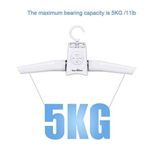 Portable Dryer Clothes and Shoe Drying Hanger Foldable Electric Clothes Dryer with Cold/Hot Drying and Timer for Underwear Suit and Baby Clothes Drying Apartment Travel and Laundry Room 110-240V