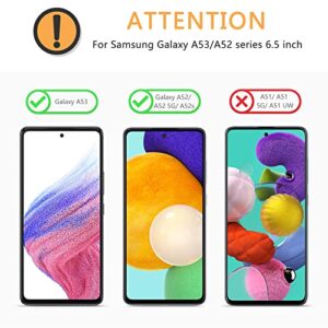 OMOTON [4 Pack] Screen Protector Compatible with Samsung Galaxy A53 5G - Easy Installation/Bubble Free/Tempered Glass for Galaxy A53/ A52 Series