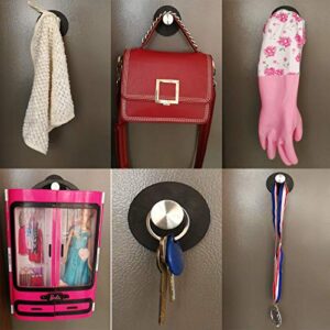 Magnetic Coat Hook Key Holder Towels Hook Strong Magnet Hanging for Bag, Coat, Umbrellas, Scarf, Toys, Towels, Helmet, etc. - No Scratches - Hold up to 6 Lbs