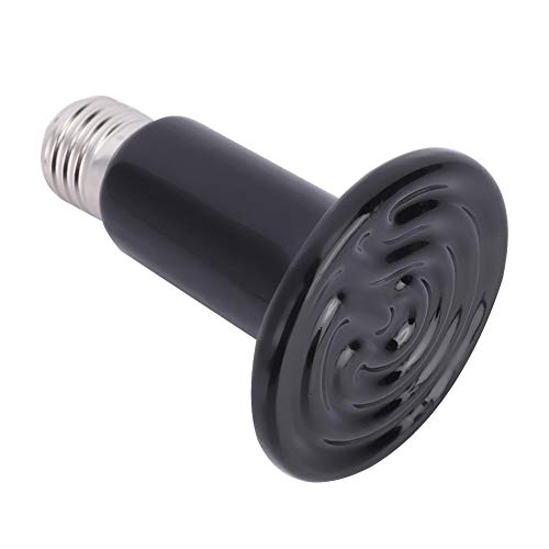 Fdit E27 Ceramic Heating Lamp Infrared Reptile Heat Lamp Bulb for Terrarium Aquarium Amphibian Snake Chickens Brooder Birds Pets 220V-240V(1#)