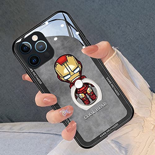 ZOSTLAND 3PCS Super Hero Phone Ring,Universal 360°Adjustable Phone Case Finger Grip Stand Holder Desk Stent Mount Hook Compatible with iPhone 13 12 11 XS MAX X Plus iPad (Iron Captain Spider)