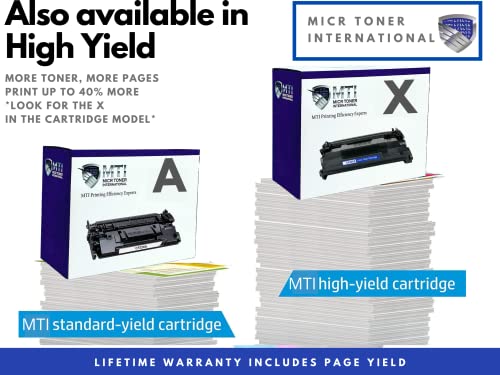 MTI 58A MICR Compatible Replacement for CF258A 258A Modified Toner | Laser Pro Printer M404n M404dn M404dw MFP M428fdw M428fdn M428dw M404 M428 | 58X CF258X Check Printing Ink