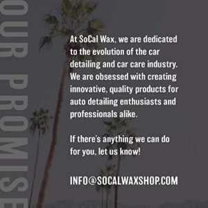 SoCal Wax Shop Waterless Car Wash - Green Eco Friendly Silicone-Free Formula No Water Spot-Free No Rinse Car Wash Spray - Car Detailing Products, Cleaning Supplies and Auto Care Accessories