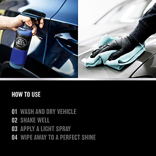 SoCal Wax Shop Waterless Car Wash - Green Eco Friendly Silicone-Free Formula No Water Spot-Free No Rinse Car Wash Spray - Car Detailing Products, Cleaning Supplies and Auto Care Accessories