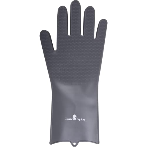 Classic Equine Wash Gloves, Grey