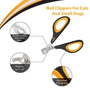 Cat Nail Clipper - Professional Cat Claw trimmer & Cat Claw Clipper - Cat Nail Trimmers Suits All Small Animals such as Dogs, Cats, Puppies, Kittens, Birds, Hedgehogs, ferrets, rabbits, hamsters ..