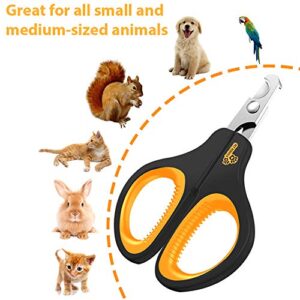 Cat Nail Clipper - Professional Cat Claw trimmer & Cat Claw Clipper - Cat Nail Trimmers Suits All Small Animals such as Dogs, Cats, Puppies, Kittens, Birds, Hedgehogs, ferrets, rabbits, hamsters ..