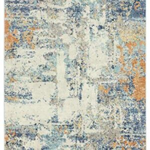 LUXE WEAVERS Abstract Blue Multi Colored 8 x 10 Modern Area Rug