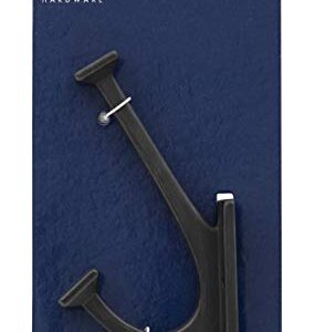 Hickory Hardware Skylight Collection Coat Hooks, Wall Hooks for Hanging Coats, Hats, Towels, Robes and More, 4-7/8 Inch Long, Vintage Bronze, Single