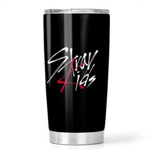 stray kids logo stainless steel tumbler 20oz travel mug
