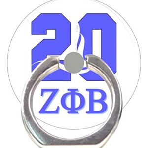 Royal Blue and White Zeta ZPB Sorority Cell Phone Ring Stand Finger Ring Holder 360° Rotation Phone Holder Ring Grip Compatible All Smartphones