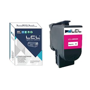 lcl compatible toner cartridge replacement for lexmark 24b6009 3000 pages xc2130 xc2132 (1-pack magenta)