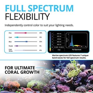 Fluval Sea Marine 3.0 LED Aquarium Lighting for Coral Growth, 22 Watts, 15-24 Inches