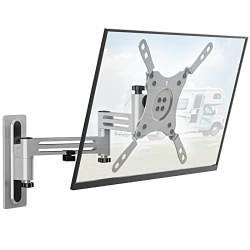 WALI RV TV Mount, Lockable TV Wall Mount for Camper Trailer Motor Home, Full Motion Anti-Vibration Arm for 13-43 inch LED, LCD Flat Screens and Monitors, up to 33lbs (1343LK)