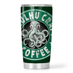 cthulhu craft coffee stainless steel tumbler 20oz travel mug