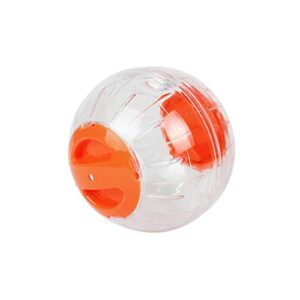 balacoo 2pcs Small Pet Rolling Ball Toy Clear Hamster Exercise Ball for Gerbils Chinchillas Guinea Pigs Animals (Random Color,Small Size)