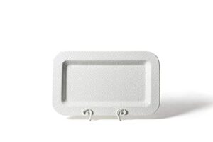 happy everything! stone small dot mini entertaining rectangle platter