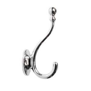 Hickory Hardware Cottage Collection Hook Coat and Hat 5-1/4 Inch Long Polished Nickel Finish (S077194-14)