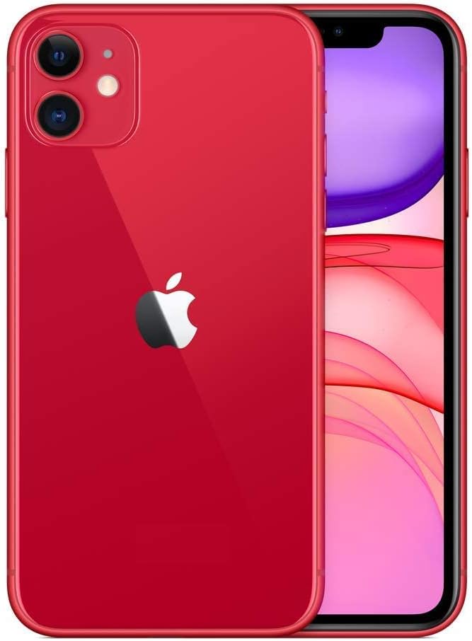 Apple iPhone 11, US Version, 64GB, Red - T-Mobile (Renewed)