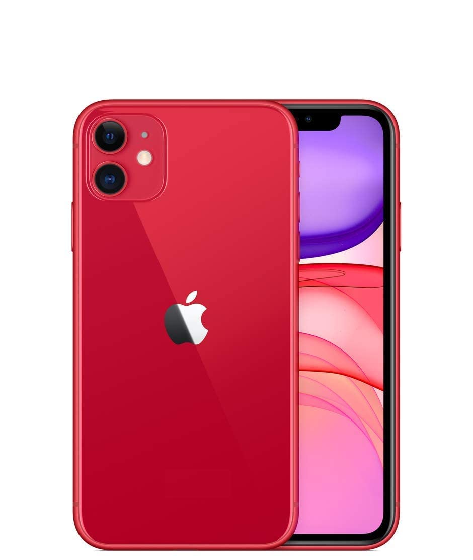 Apple iPhone 11, US Version, 64GB, Red - T-Mobile (Renewed)