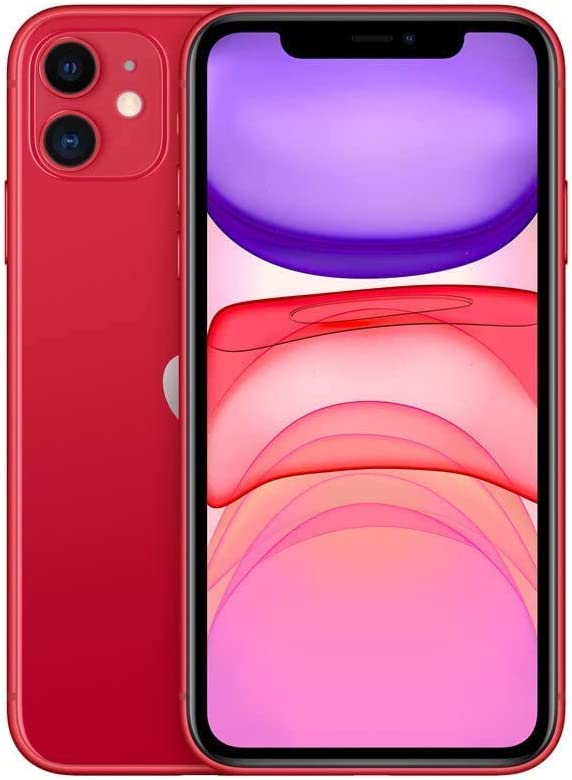 Apple iPhone 11, US Version, 64GB, Red - T-Mobile (Renewed)