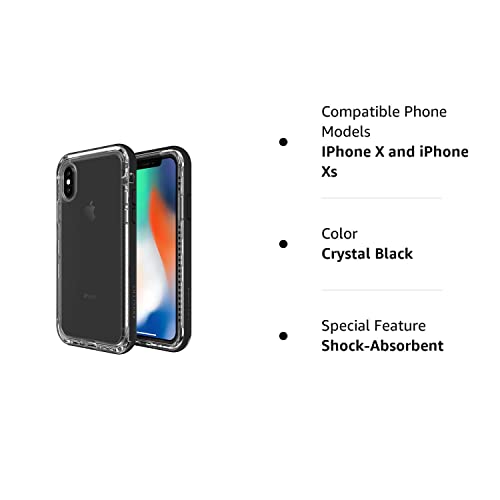 LifeProof Next Series Case for Apple iPhone Xs / iPhone X - Clear/Black