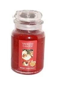 yankee candle holiday merry christmas large single wick jar candle