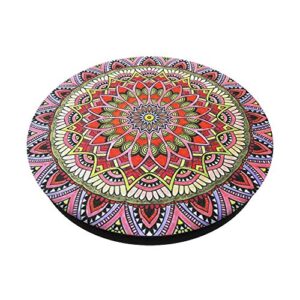 Pink Mandala Pop Mount Socket Cute Designed Divine Mandala PopSockets Grip and Stand for Phones and Tablets