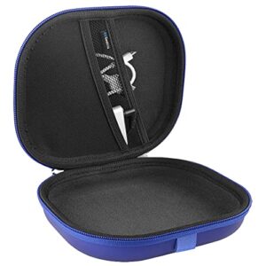 Geekria Shield Headphones Case Compatible with AKG Y45BT Wireless, Y400, Y50BT, N60NC Wireless, Y500 Case, Replacement Hard Shell Travel Carrying Bag with Room for Accessories (Blue)